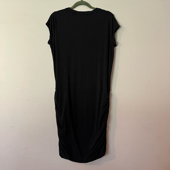 Athleta Activewear Dress Size Large Petite Ruching Flattering Stretch Comfort - Picture 1 of 3